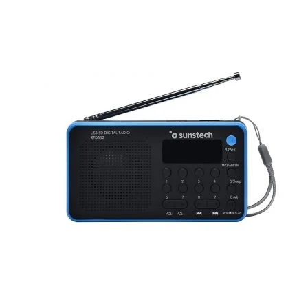Sunstech Radio portátil RPDS32BL Negra y Azul Sunstech Radio portátil RPDS32BL Negra y Azul